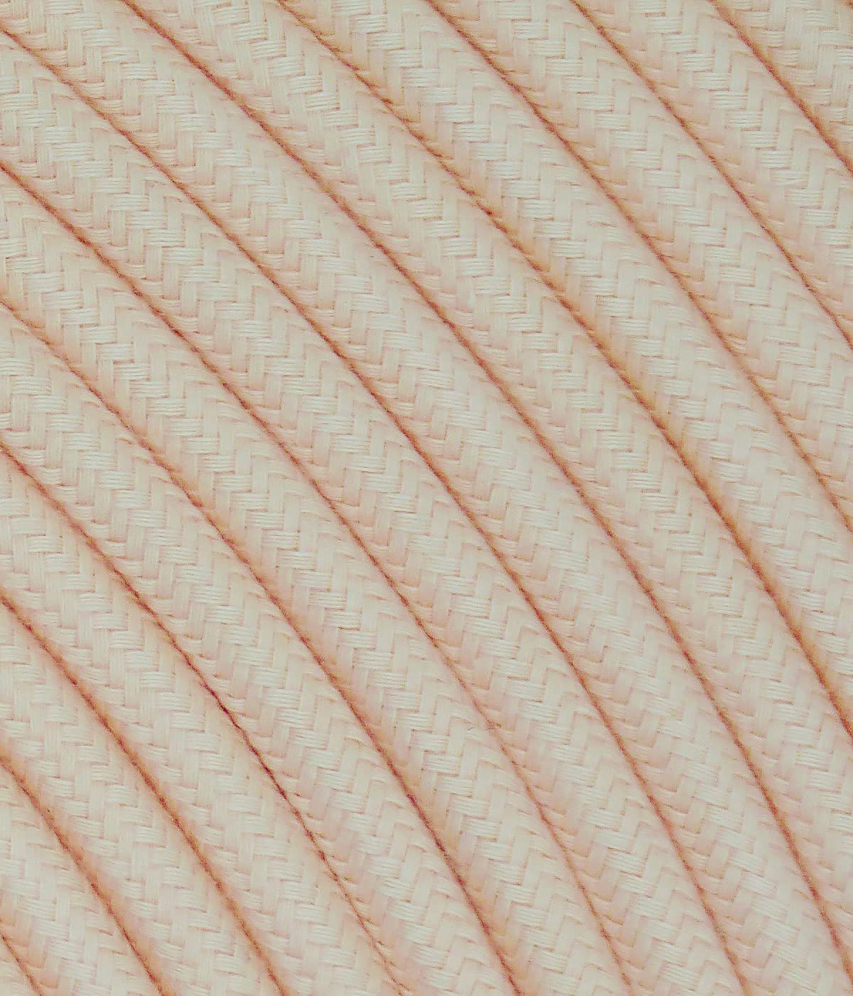 Cable textil para lámpara, cable de tela de 3 hilos (3 x 0,75 mm²) – Naranja Pesca. Fabricado en Italia (20 metros)