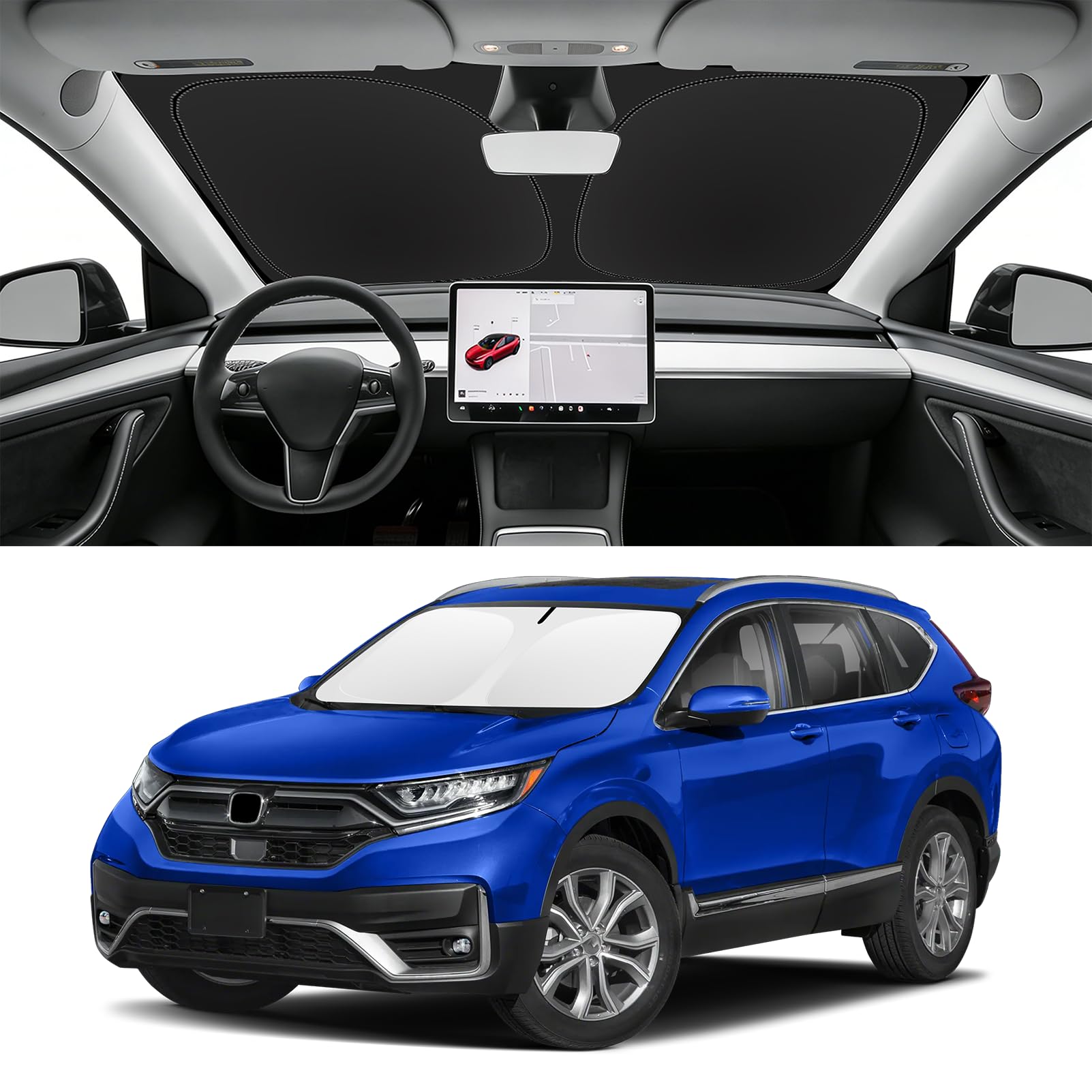 Custom Fit Windshield Sun Shade for Honda CRV 2012-2022