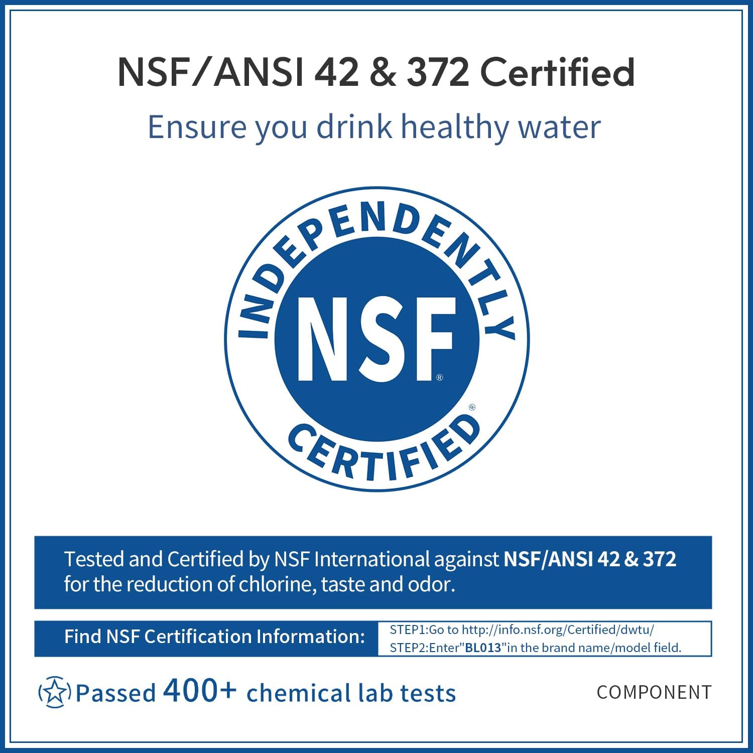 BELVITA ADQ747935 Water Filter Replacement for LG LT1000P/PC/PCS, ADQ74793501 LT1000PC ADQ74793502, LFXS26973S, Kenmore Elite 9980, MDJ64844601, LMXS28626S, LMXS30796S, LMXC23796S, 3 Pack - Image 3