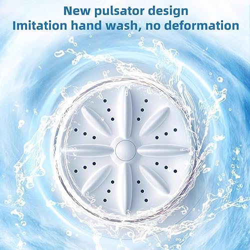 Miniatura 7 de Lavadora de ropa interior, mini lavadora ultrasónica portátil recargable para ropa interior, pequeña máquina de lavandería inalámbrica para ropa