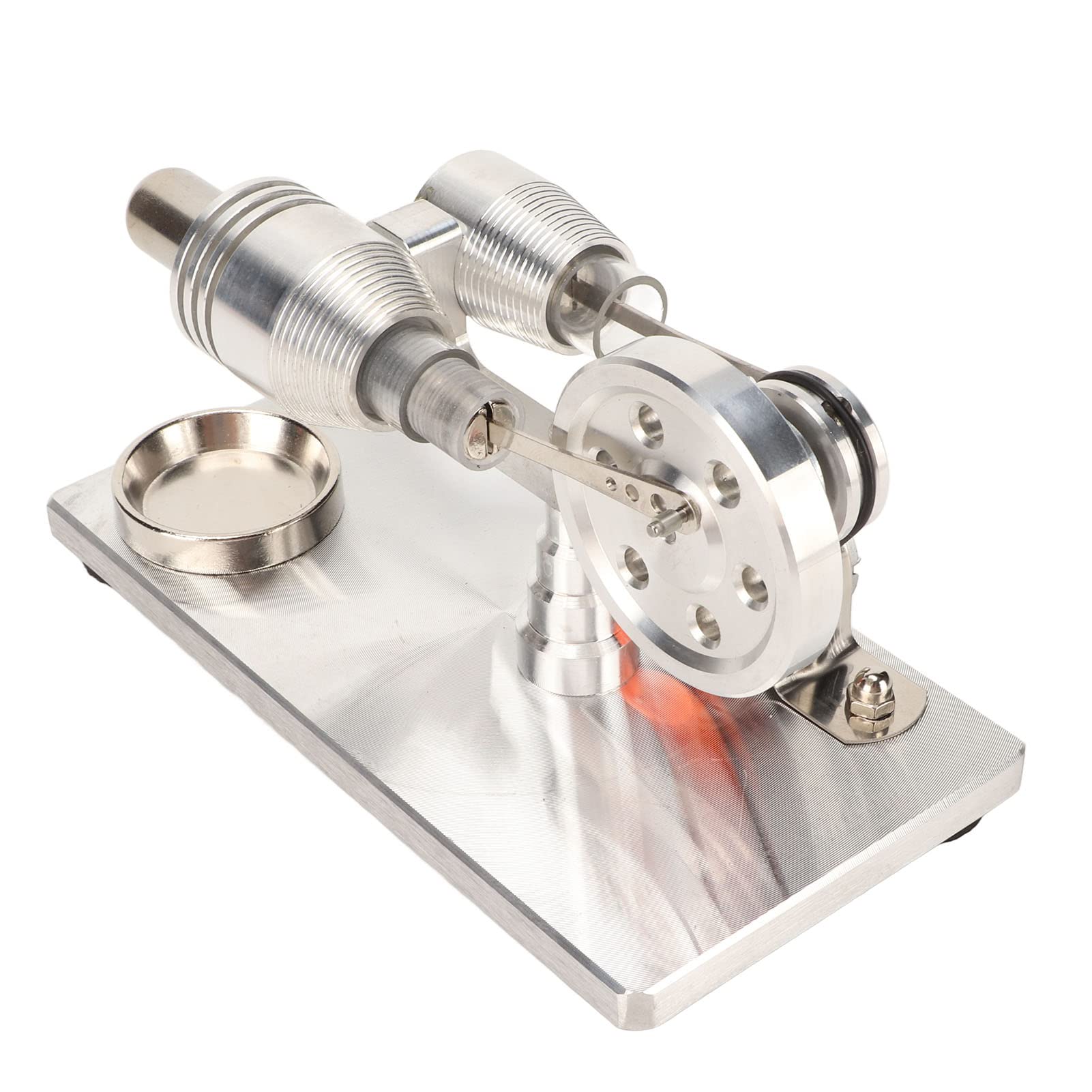 Alvinlite Motor Stirling De Aire Caliente, Generador De Energía En Miniatura, Generador De Energía Eléctrica, Motor De Ley con Lámpara para El Hogar, Regalo para Niños, Adultos, Artesanía, Orname