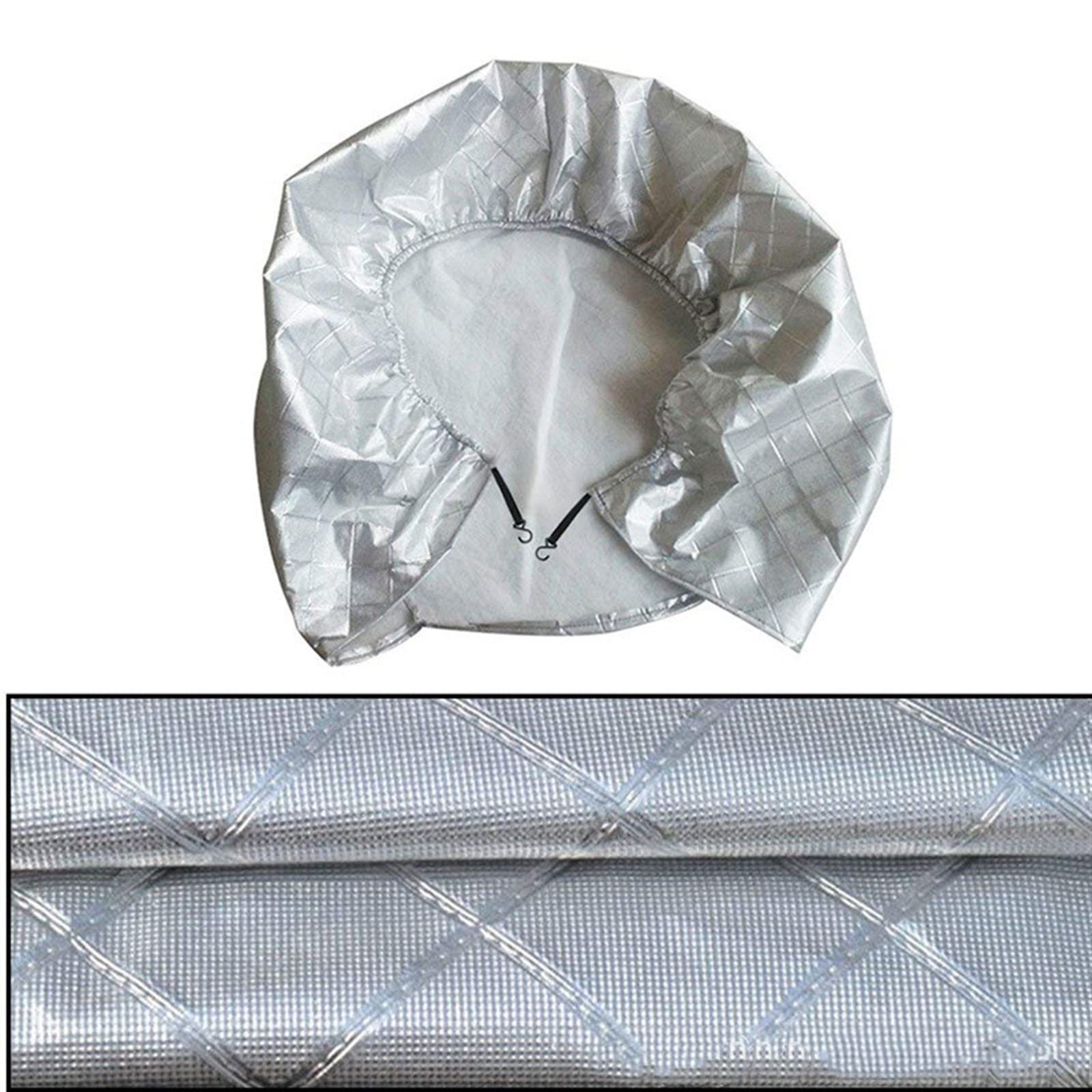 Juego de 4 fundas para neumáticos de coche, protector solar de viaje, remolque, camión, SUV, autocaravana, impermeable, cubierta de rueda de aluminio impermeable para neumáticos protectores solares