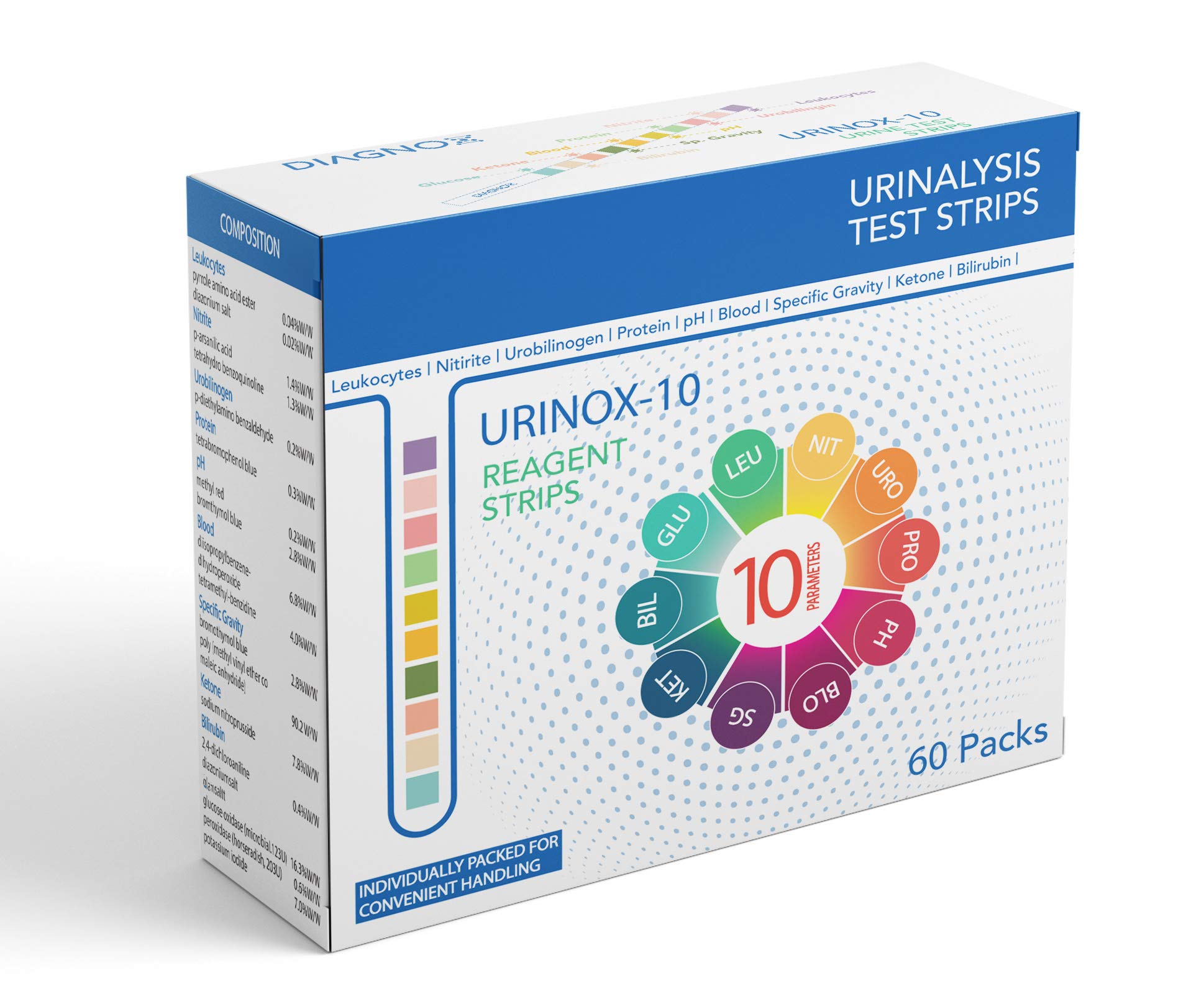 Urinox10 Urine Test Strips for Urinary Tract Infection (UTI