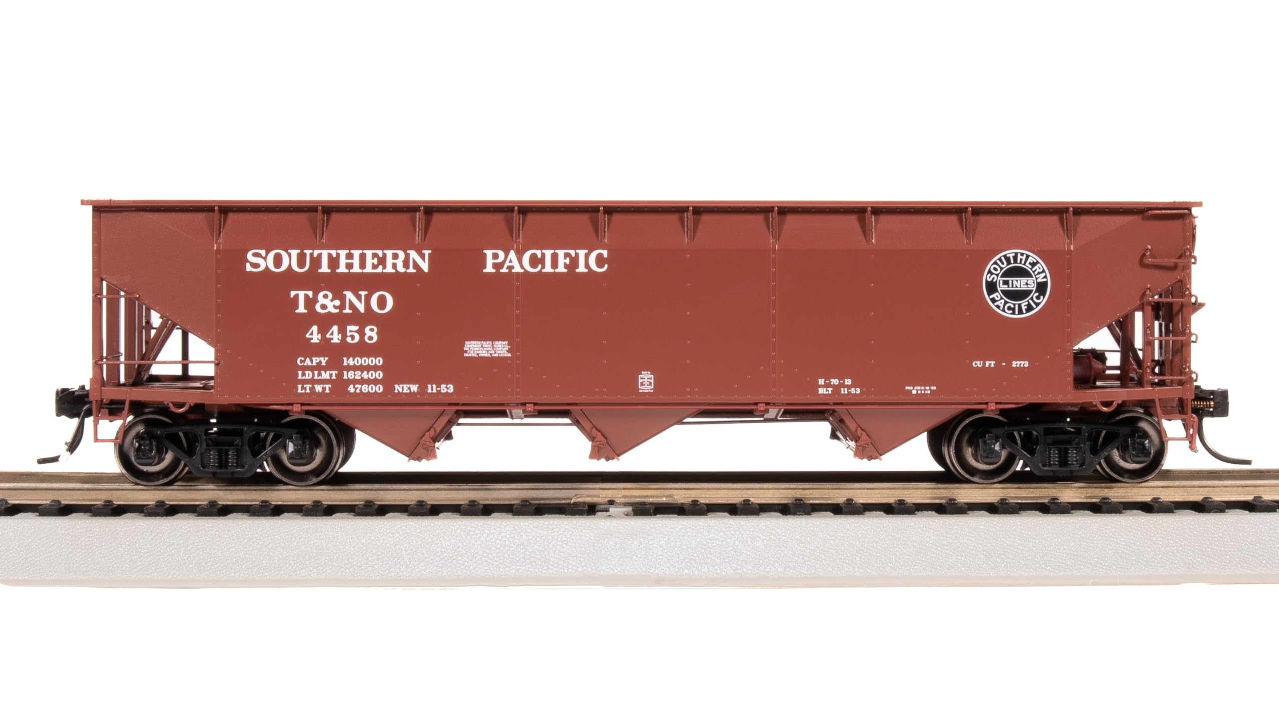 Broadway Limited 7377 AAR 70-ton Triple Hopper, SP (T&NO), 4-Pack, HO Scale