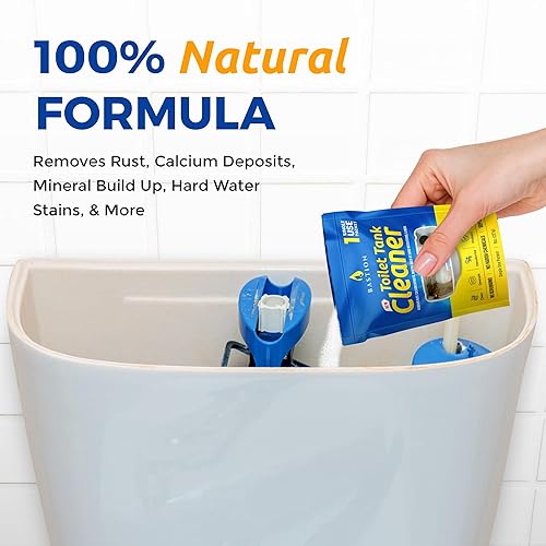 Miniatura 7 de Bastion Limpiador de tanque de inodoro, 6 usos. (*No apto para inodoro*) elimina el óxido, los depósitos minerales, las manchas de agua dura y la