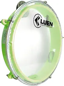 Pandeiro Abs Verde Citrico Junior Pele Cristal 08'