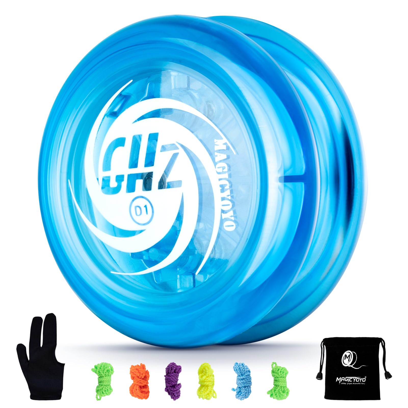 YOSTAR Jojo Profi D1 dla Dzieci i Początkujących - Responsive z 2A Looping, Tworzywo Sztuczne Stunt z 6 Sznurkami, Rękawica i Torba