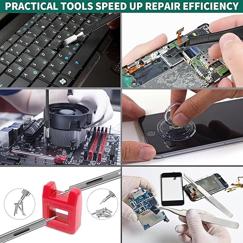 Miniatura 5 de HYCHIKA - Destornillador eléctrico de 3.7 V 67 en 1, 4 V 2.0 Ah destornillador eléctrico 36 en 1, juego de herramientas eléctricas de 2 herramientas