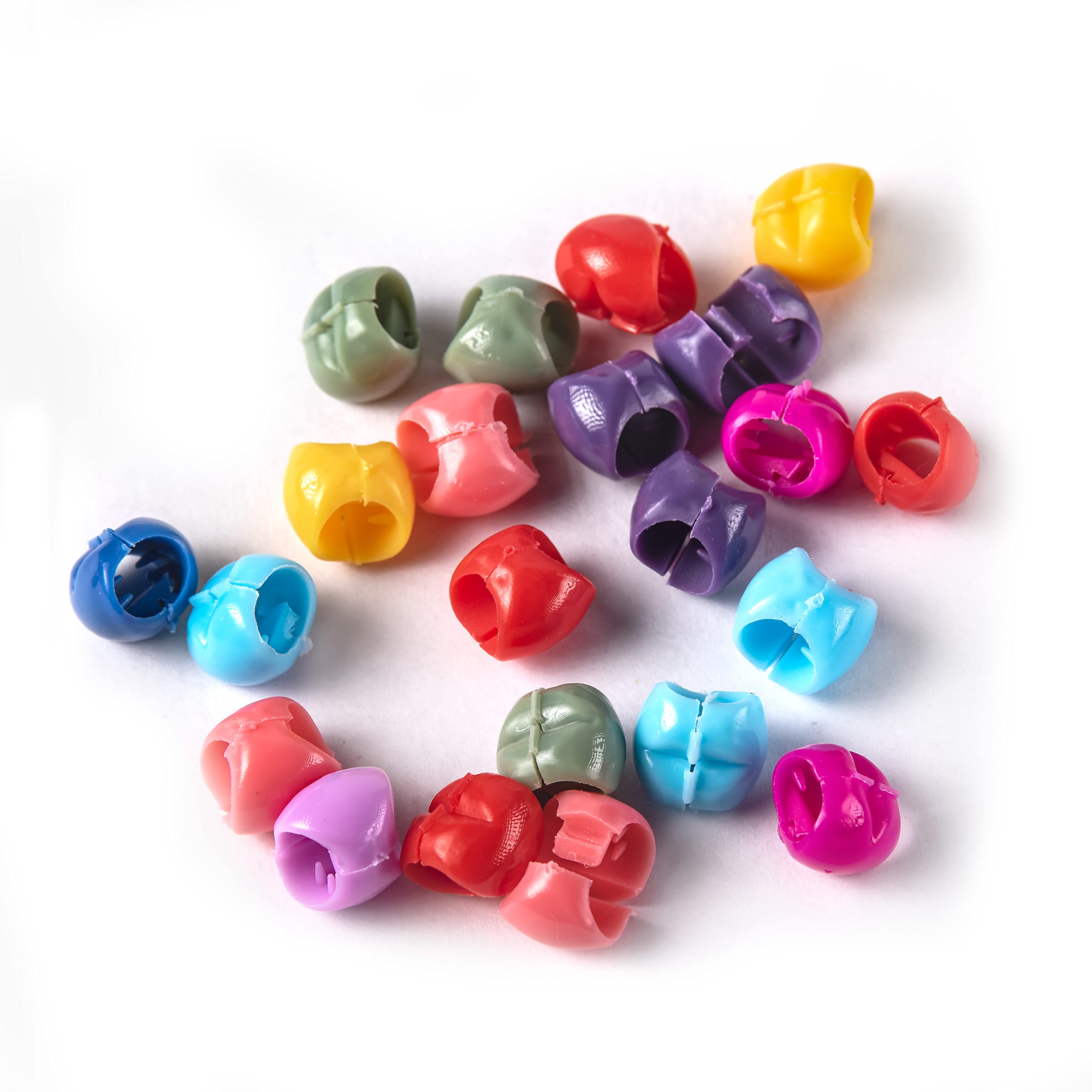 Mini Beads Claw Cuffs Clips Cute Candy Colors Hairpins Braids Maker Hair Accessories (Heart)