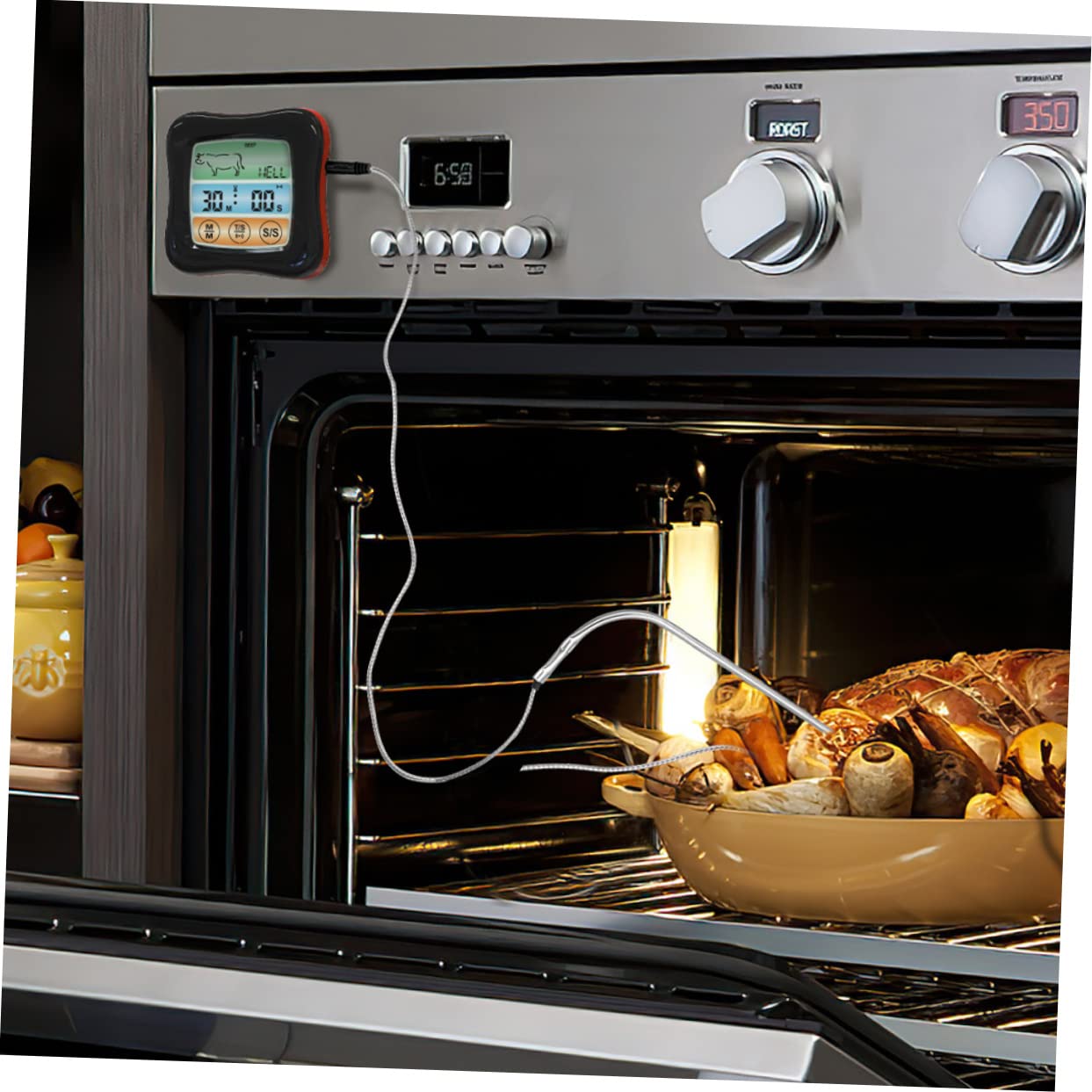 Termometro per Carne Digitale Touch Screen e Timer per Cucina