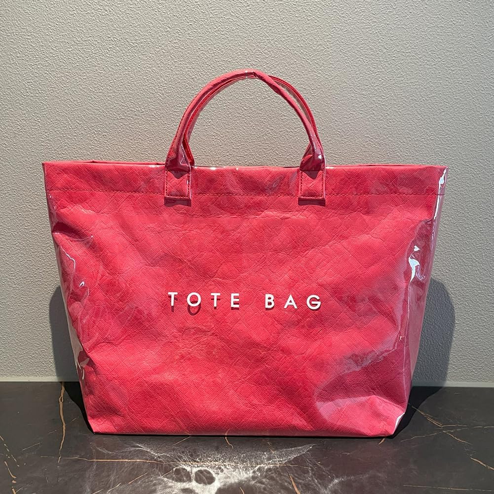 YFGBCX PVC Surface Kraft Paper Tote for Women –...