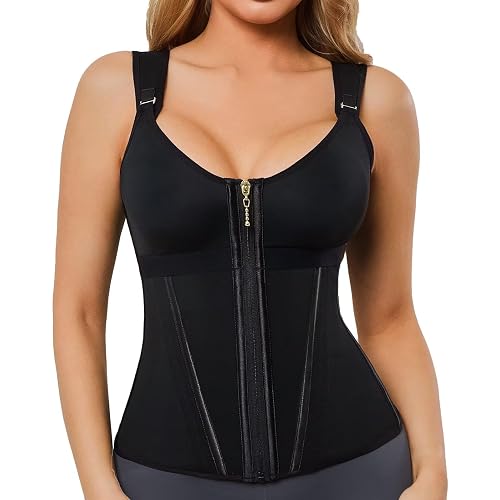 Waist Trainer For Women Tummy Control Postpartum Shapewear Sport Workout Faja Body Shaper Zipper Shaping Corset