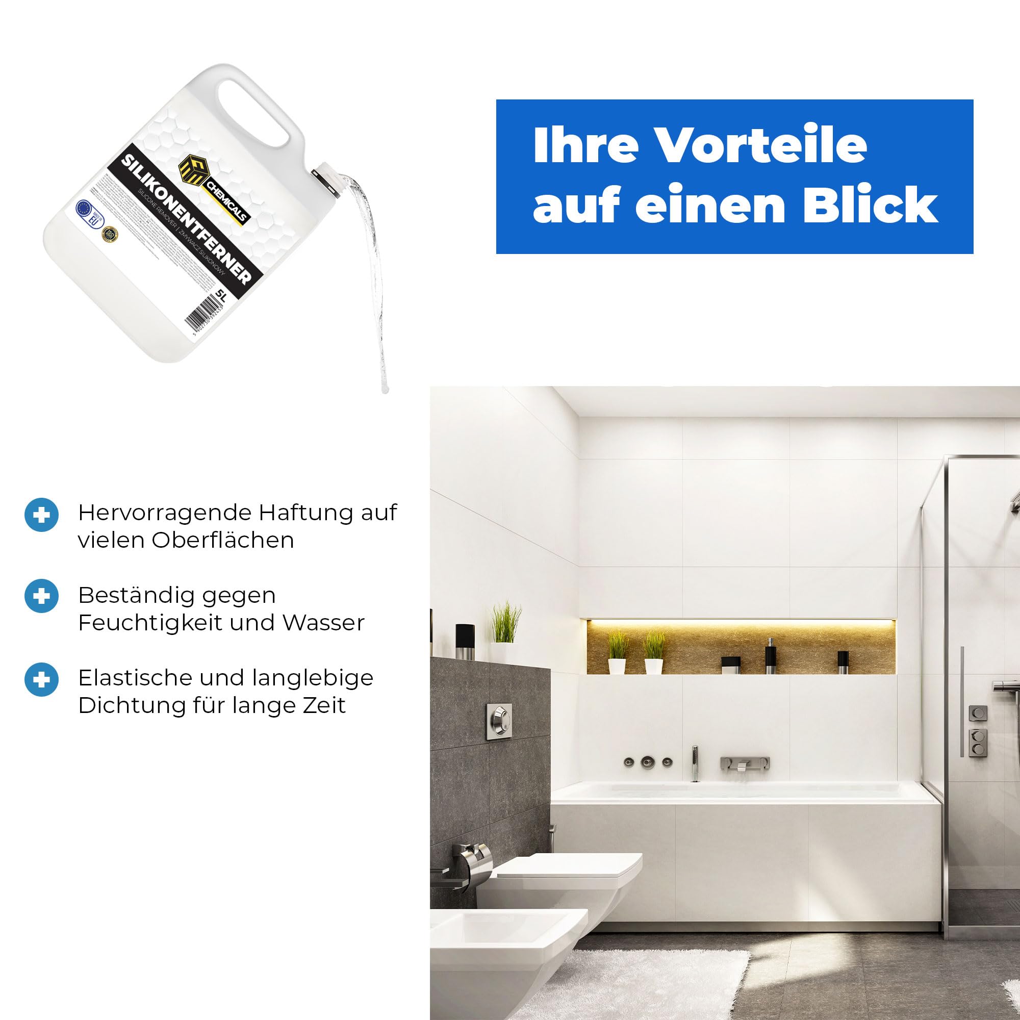 Silikonentferner – Antisilikonreiniger zum Entfernen von Silikon, Fett & Öl – Lackentfetter zur Lackvorbereitung und Oberflächenreinigung 1 × 200 L