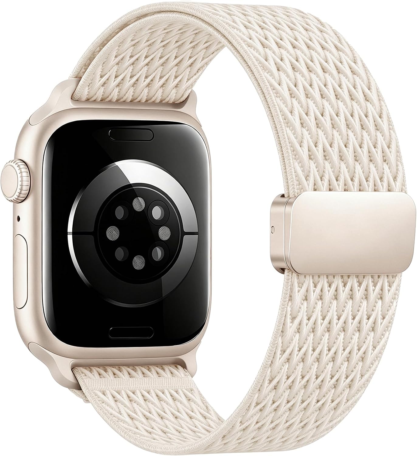 Stretchy Nylon Sport Loop Band Compatible with Apple Watch Bands Men Women thumbnail