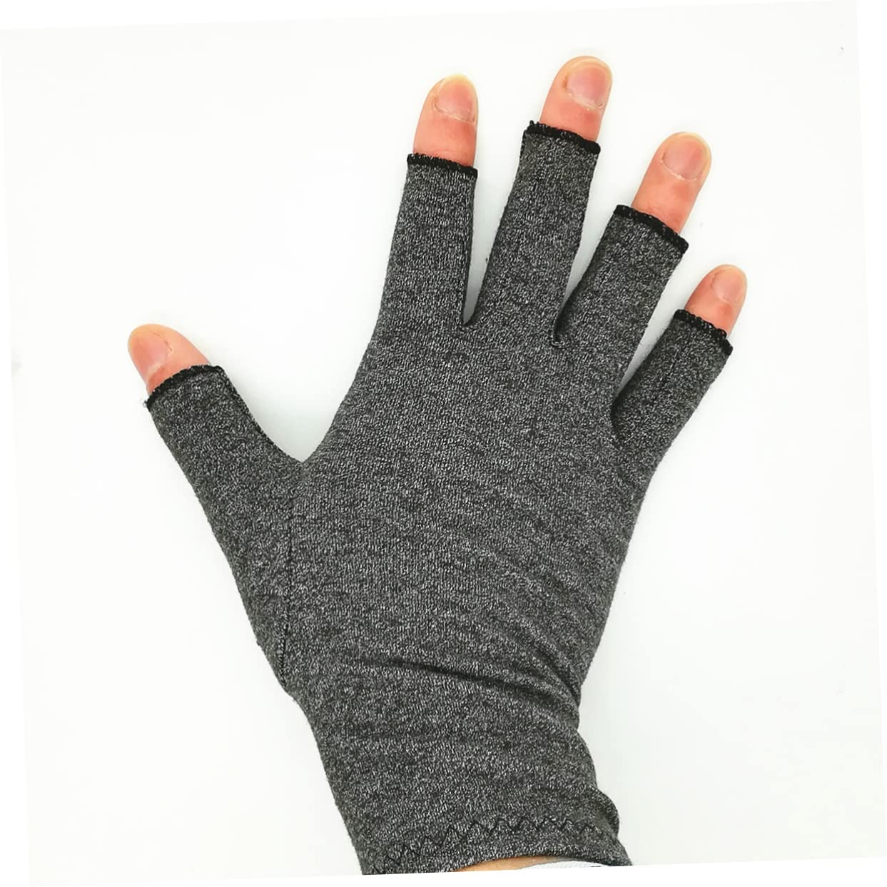 Healeved Gloves Women Men Open Fingerless Compression Gentle Compression for Hand Pain Knitting Computer Typing Gardening Cooking 3 Sizes