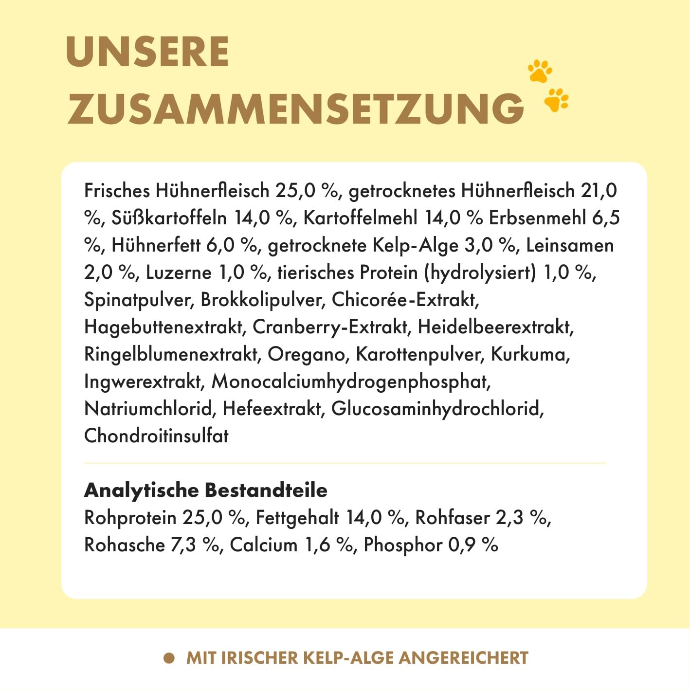 Irish Pure Sucha karma dla seniorów, 12 kg, kurczak z algami kelp i warzywami, wysoka zawartość mięsa, bez zbóż, wrażliwa, sucha karma dla psów