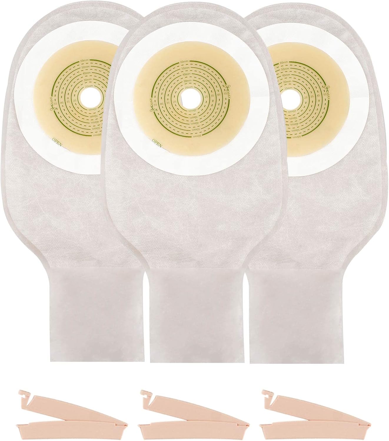 10 PCS Colostomy Bags,Ostomy Colostomy Supplies,One Piece