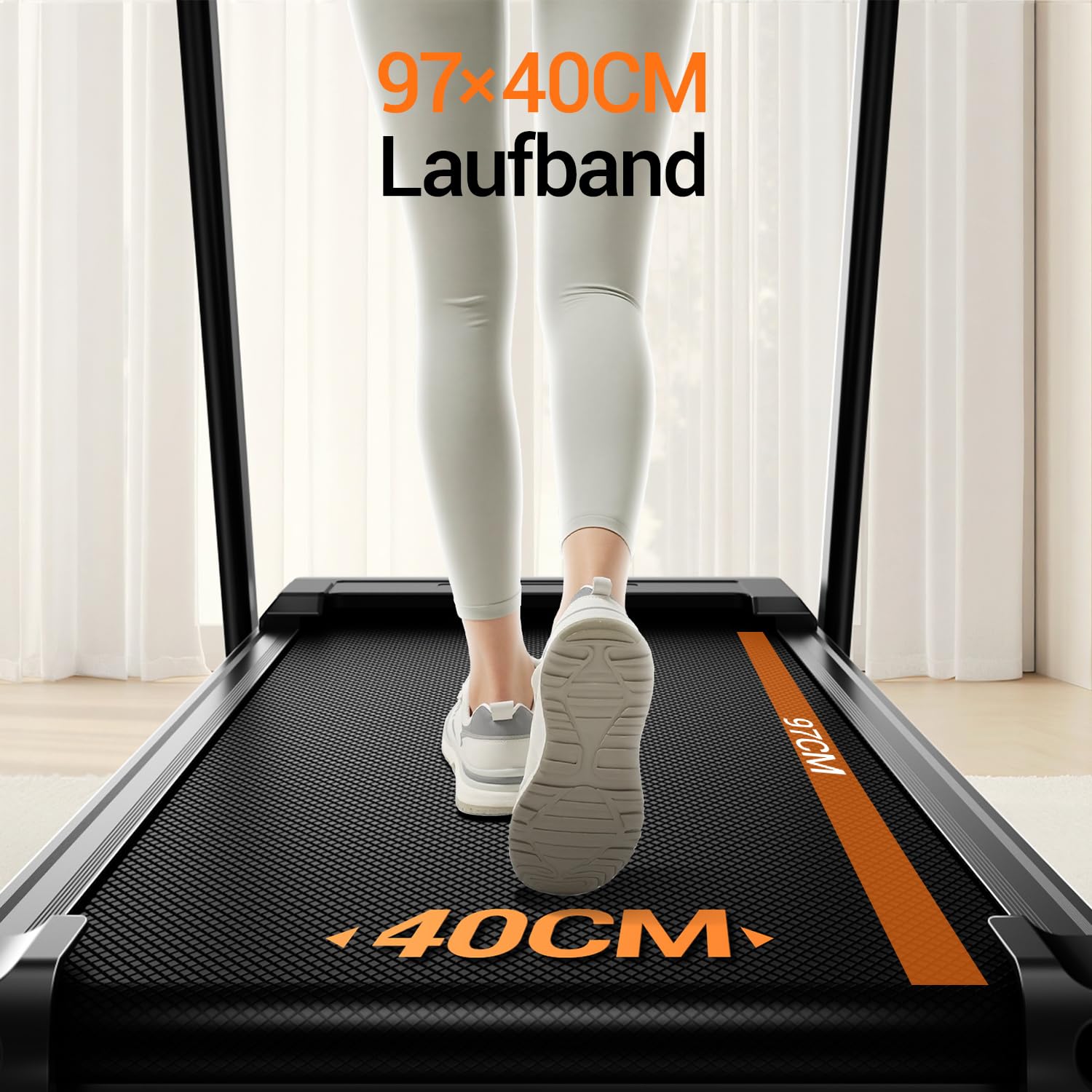 UMAY Laufband für Zuhause Klappbar mit Steigung 15% | Laufbänder 12KM/H, Treadmill for Home mit 3,0-PS-Motor und LED-Anzeige, 136KG