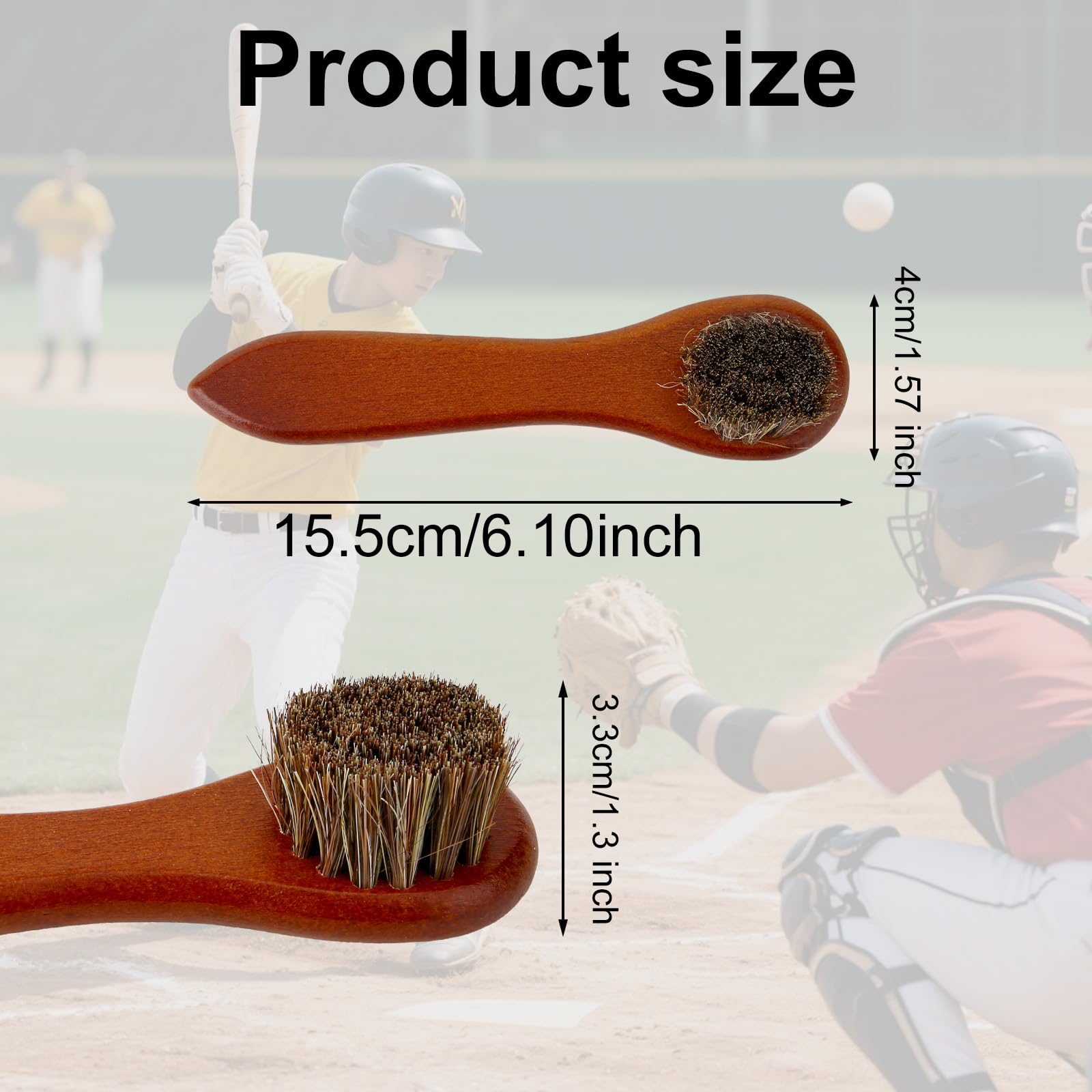 lasuroa 2 Brosses Gants Baseball, Brosses à Récurer pour Gants Baseball Entretien de Routine Doux Accessoires de Nettoyage Pratiques pour Un Nettoyage en Profondeur