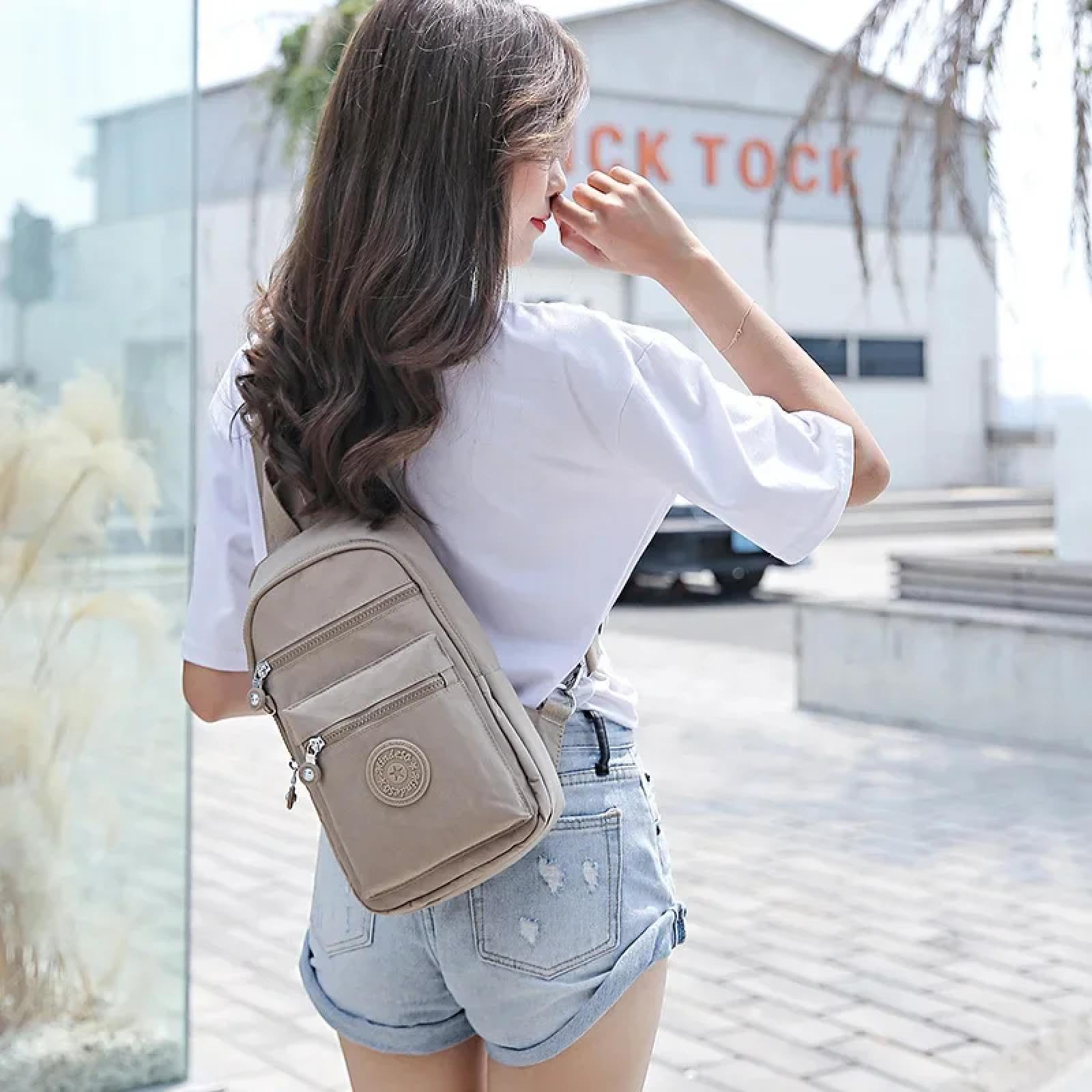 Riñonera Unisex, De Moda, Versátil, Ligero, Bolso De Pecho De Gran Capacidad, Bolso De Hombro Simple Deportivo Casual Bandolera