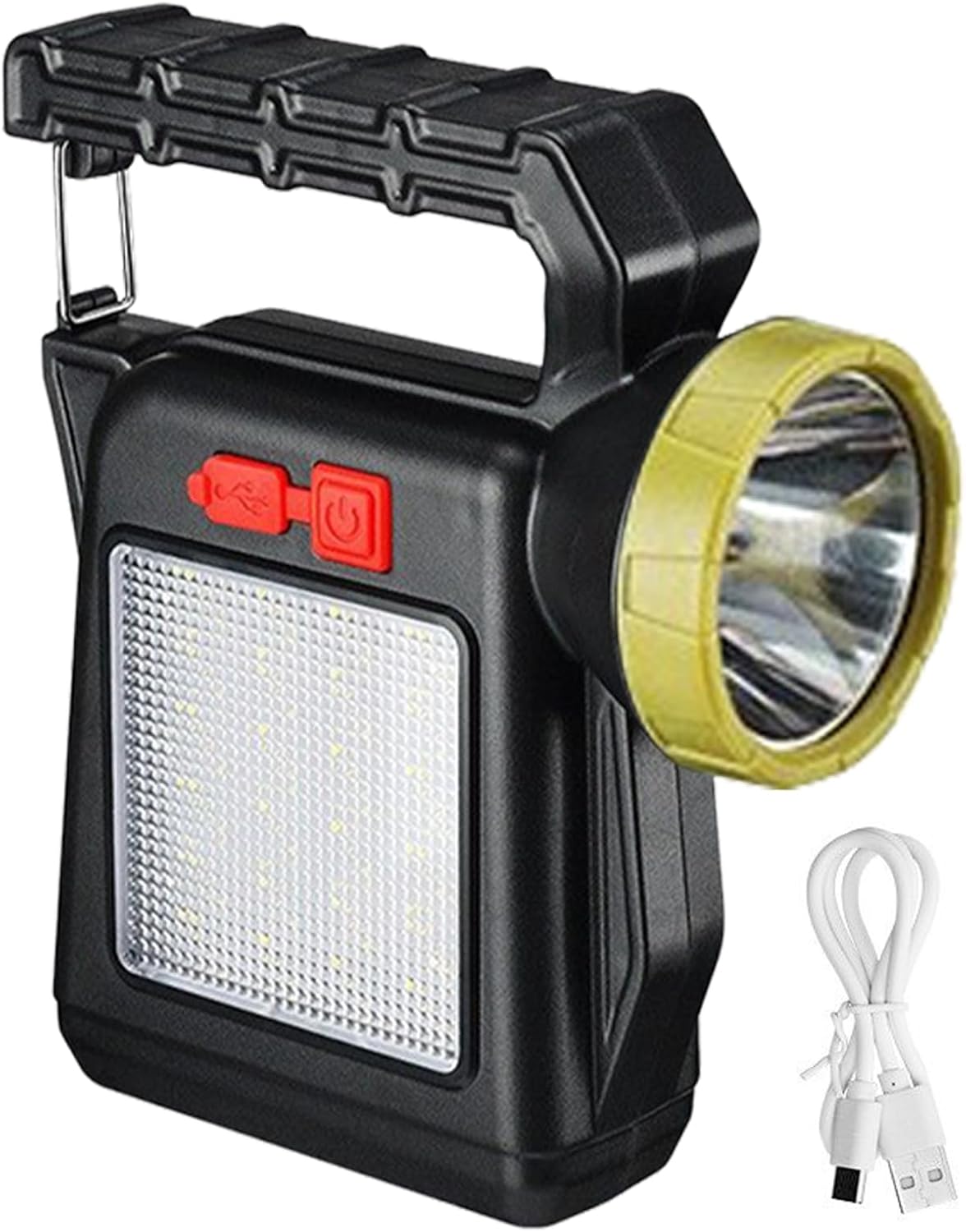 Flashlight Solar Powered,Outdoor Fishing Flashlights | Rechargeable Handheld Torch for Hiking Fishing Tent, Compact Outdoor Lighting Tool