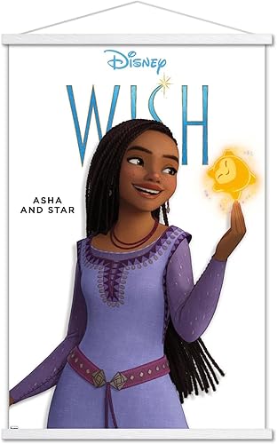 Trends International Disney Wish Asha Feature Series - Póster de pared con marco magnético