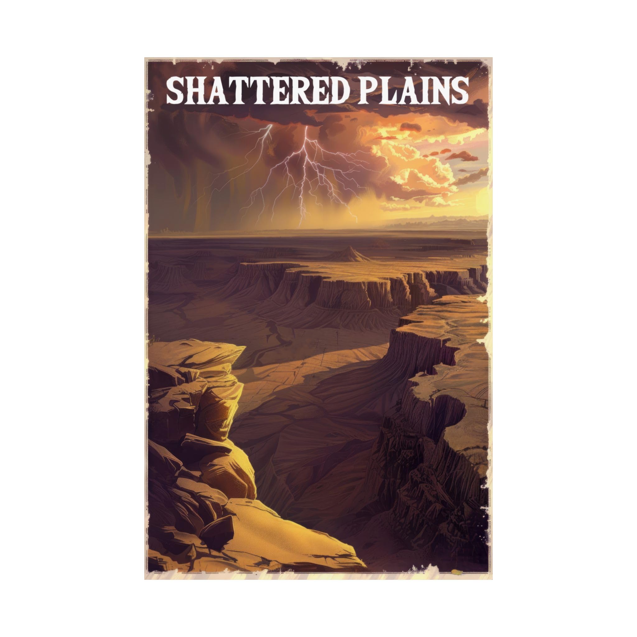 Amazon.com: Shattered Plains Poster Stormlight Archive Cosmere