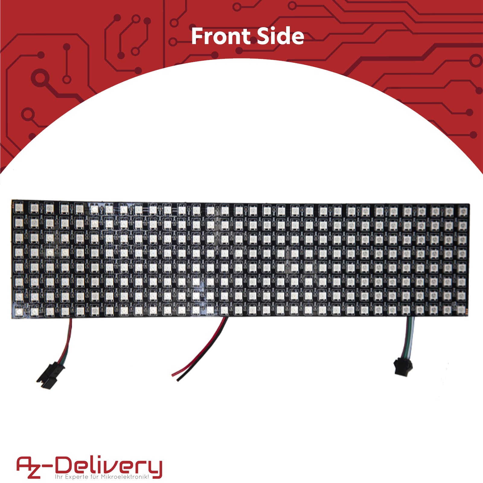 AZDelivery 5 moduli LED Matrix WS2812B RGB adattabili individualmente WS2811 WS2812 IC LED Pixel Panel con una matrix Screen Board con supporto RGB