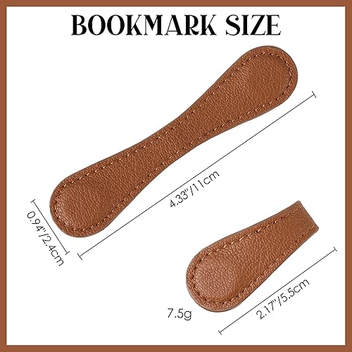 Miniatura 4 de Marcadores magnéticos de cuero para mujeres y hombres, marcadores de página hechos a mano para amantes de los libros para lectores, escritores,