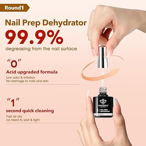 Miniatura 5 de modelones Deshidratador Preparador de Pegamento para Uñas de Gel 9 en Uno para Puntas de Uñas AcrílicasBloom GelAdhesive Bond, Curado de Larga