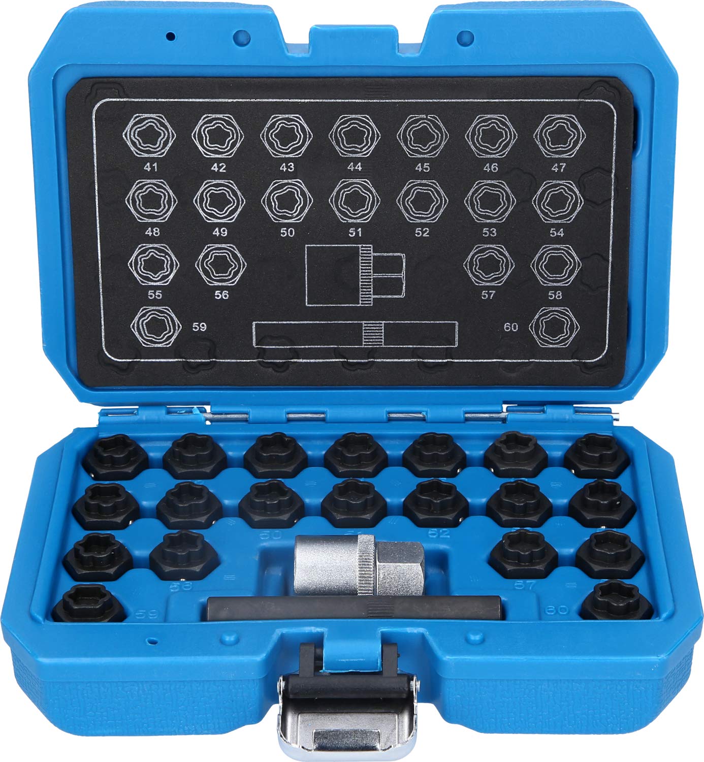 BRILLIANT TOOLS BT691050 Surtido de tornillos antirrobo para llantas, Para BMW, 22 pzs [Powered by KS TOOLS]