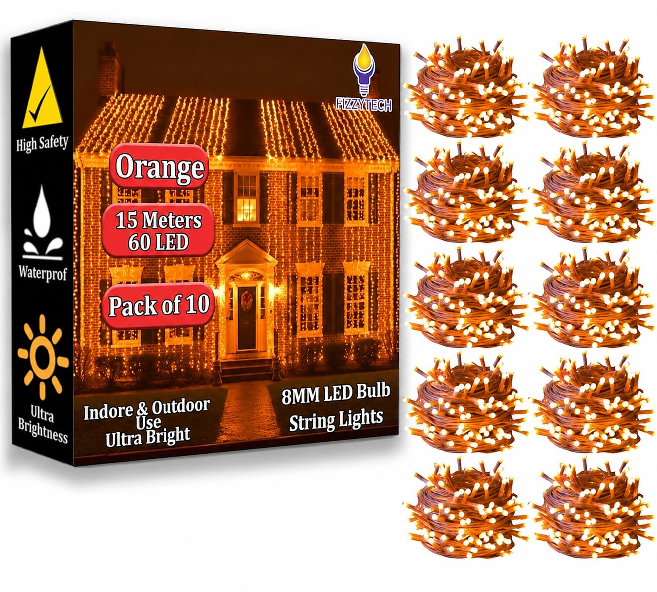 Fairy String Lights - 60 LED 15m Warm White -22
