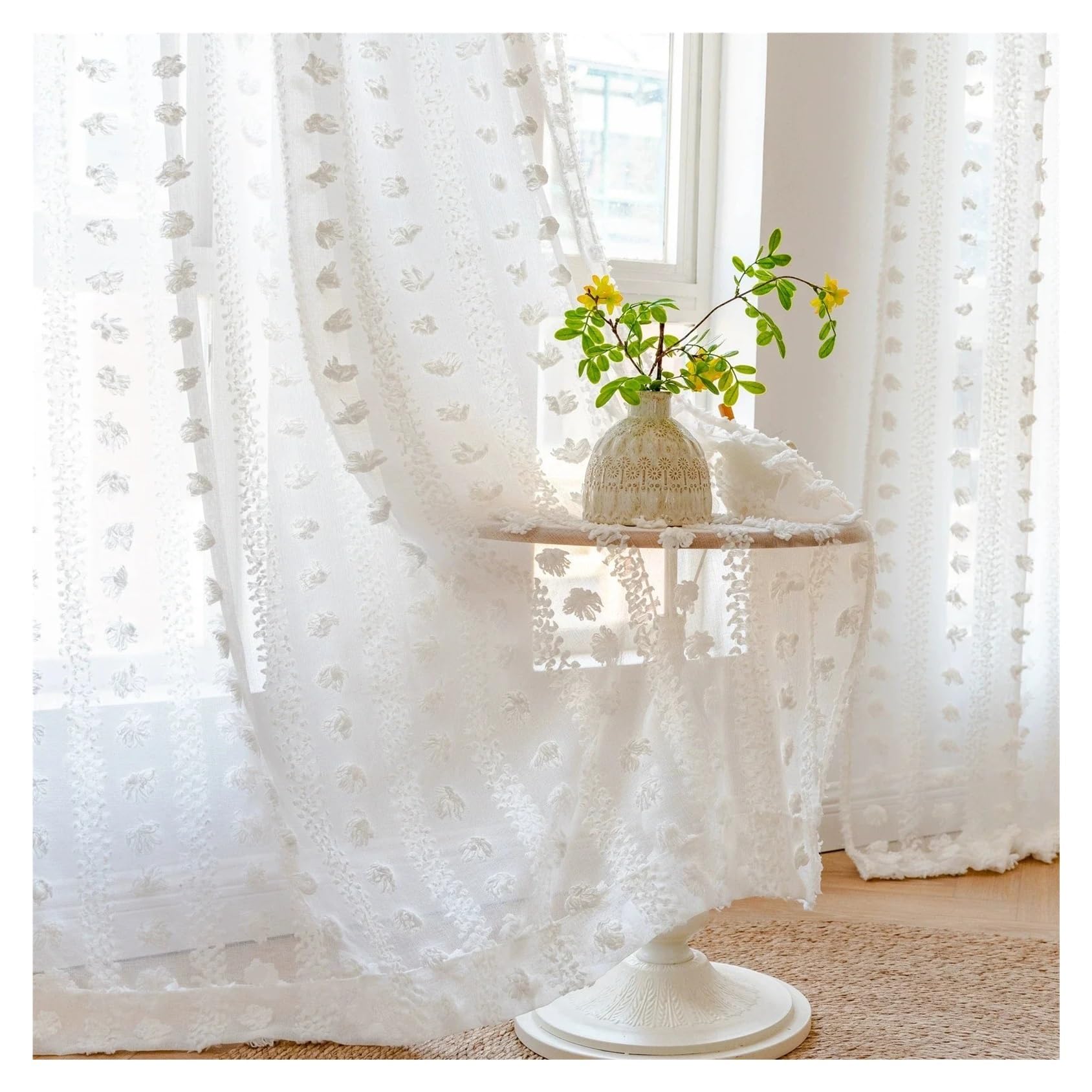 Tringle à rideau en tulle stéréoscopique pour dressing et cuisine