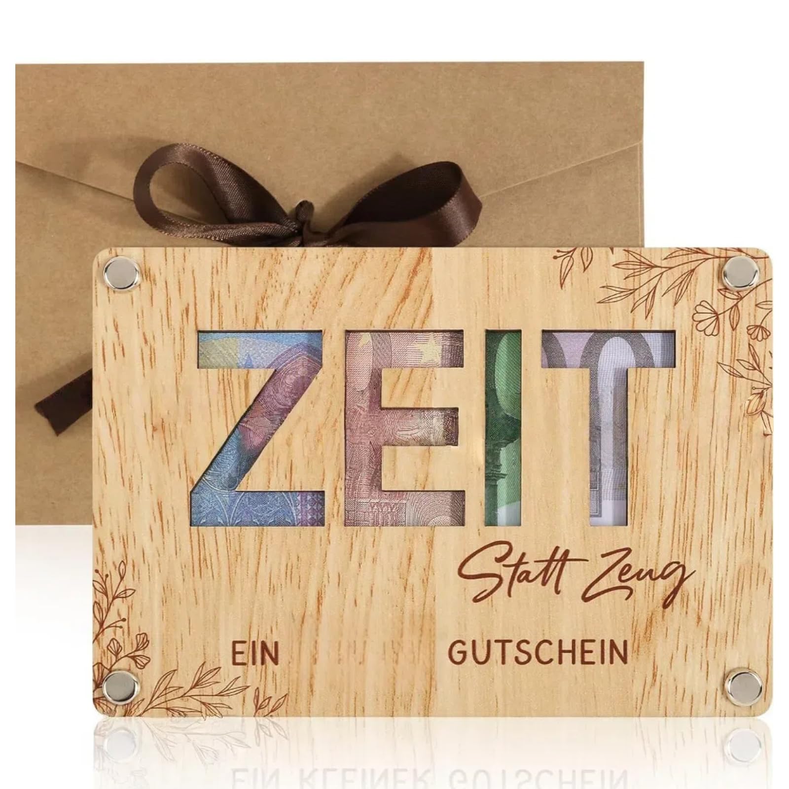 Buxuaaaa Unique Natural Wood Money Holders Sustainable Christmas Anniversary Celebration User Friendly Craftsmanship User Friendly Wooden Money Clip