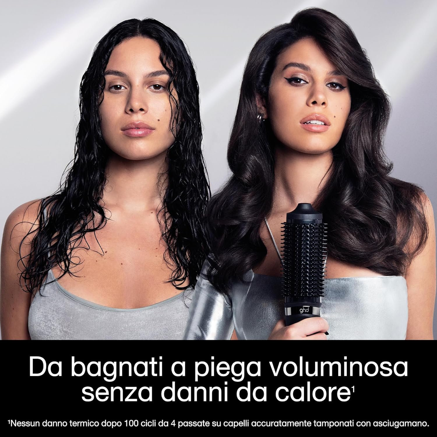 ghd Duet Blowdry, Spazzola Asciugacapelli Lisciante, Capelli più Lucenti fino a 24H, Da Bagnato ad Asciutto Senza Danni da Calore, Piega 3x più Voluminosa, Per Tutti i Tipi di Capelli, Nero | Da Bagnato ad Asciutto Senza Danni da Calore, Piega 3x più Volu