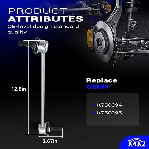 Miniatura 4 de Latas de estabilizador de barra antivuelco de aleación de zinc y níquel para 2007-2021 Nissan Altima Maxima Murano Pathfinder Quest Rogue Rogue