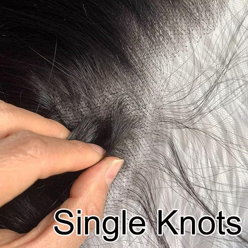 KRN 5x5 HD Lace Closure, 0.1mm Ultra-thin Invisible HD Lace Closure Tiny Single Knot Pre-Plucked with Baby Hair 12A Grade Brazilian Virgin Straight Human Hair 12 Inch