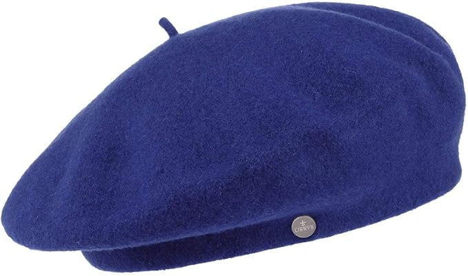 LIERYS Basco da Donna - Basco in Lana Vergine per Autunno/Inverno - Taglia  Unica (ca. 55-59 cm) - Basco Realizzato in Lana in Diversi Colori -  Berretto alla Francese Blu Savoia Taglia