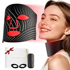 Red Light Therapy for Face LED Face Mask Light Therapy USB C Rechargeable Infrared Light Therapy Mask LED