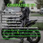 Obd2 Adapter Fit for Kawasaki Motorcycle 4 Pin to 16 Pin OBD Diagnostic Cable,for Z250/Z650/Z1000/ER6N/EX650F/Ninja400 Motorbike ECU Programming,Work with ELM327 Obdii Code Reader/Scanner