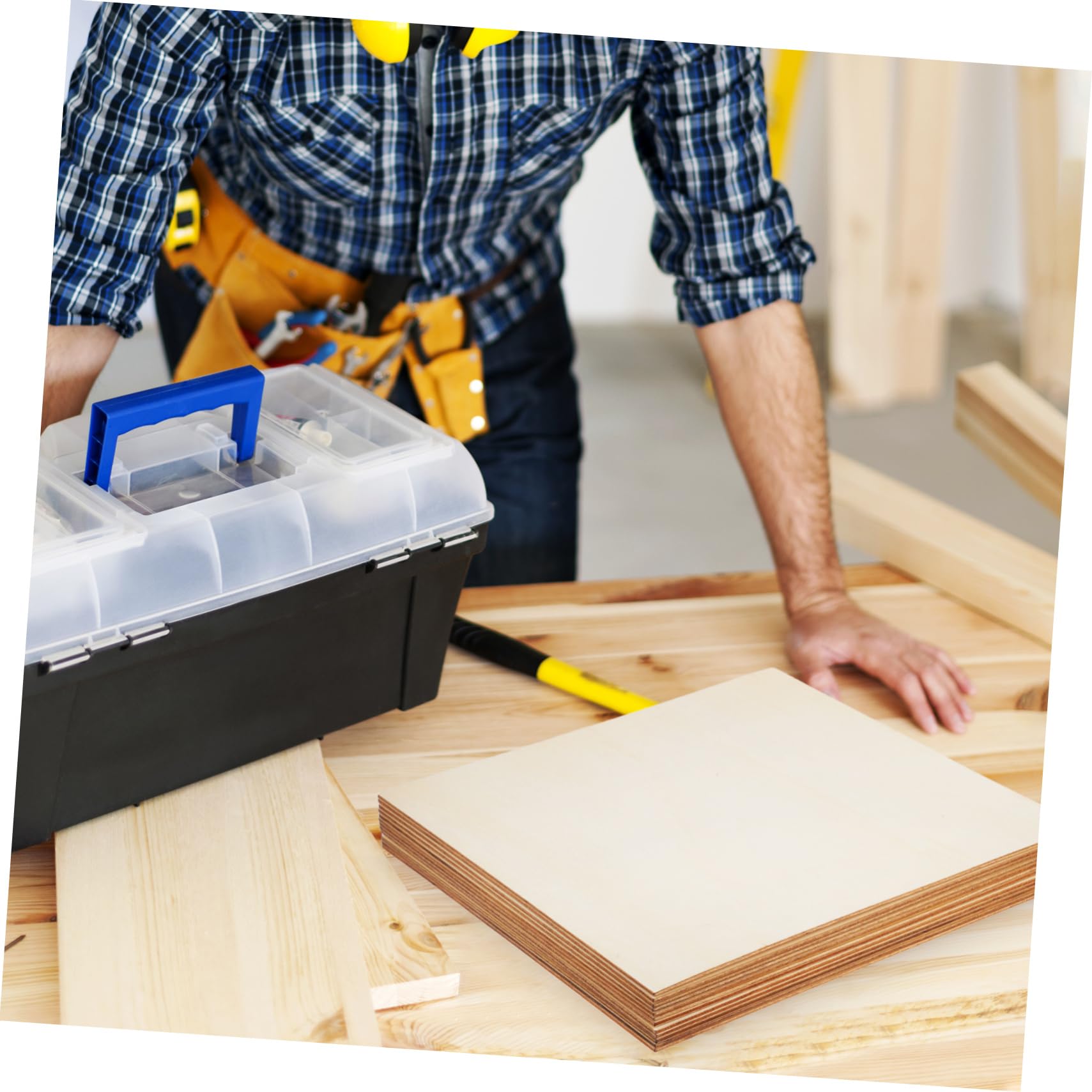 12stücke Unbehandelte Holzquadrate Zum Basteln Leere Quadratische Holzbretter Zum Malen Beizen Brennen Decoupage Und Mehr
