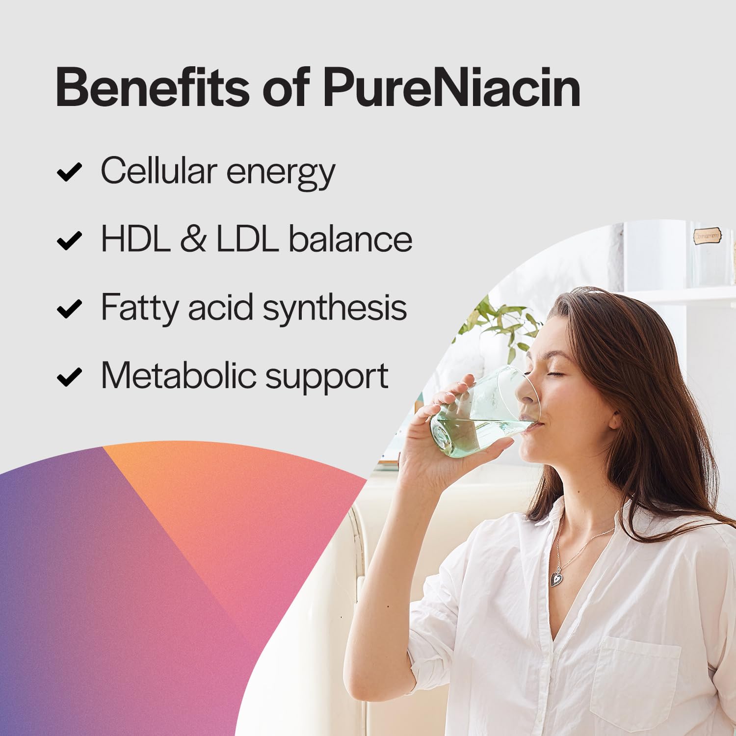 PureFormulas Pure Niacin - Vitamin B3, 500 mg Immediate Release Niacin 500mg - Nicotinic Acid 100 Tablets - Non-GMO B3 Vitamins Supplement — Amazon image 5