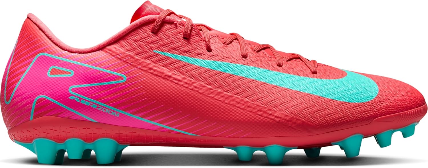 Nike Mercurial Vapor 16 Academy AG Low-Top Soccer Cleats (FQ8364-800, Ember Glow/Aurora Green) Size 11