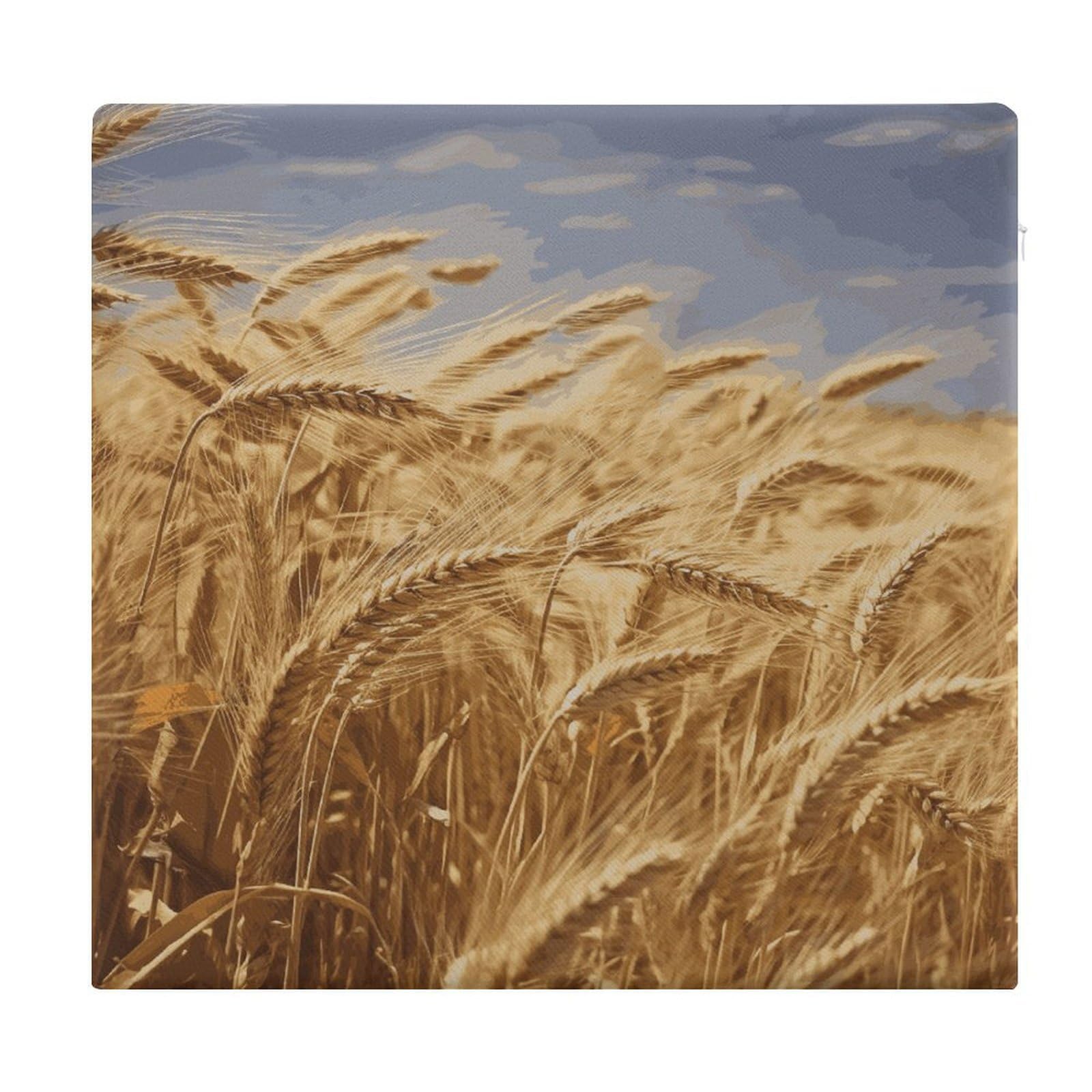 LDGSUPH - Wheat Harvest Seat Cushions for Office Chair Square Cushions Soft Floor Cushions Comfortable Sofa Cushions Memory Foam Seat Cushions for the