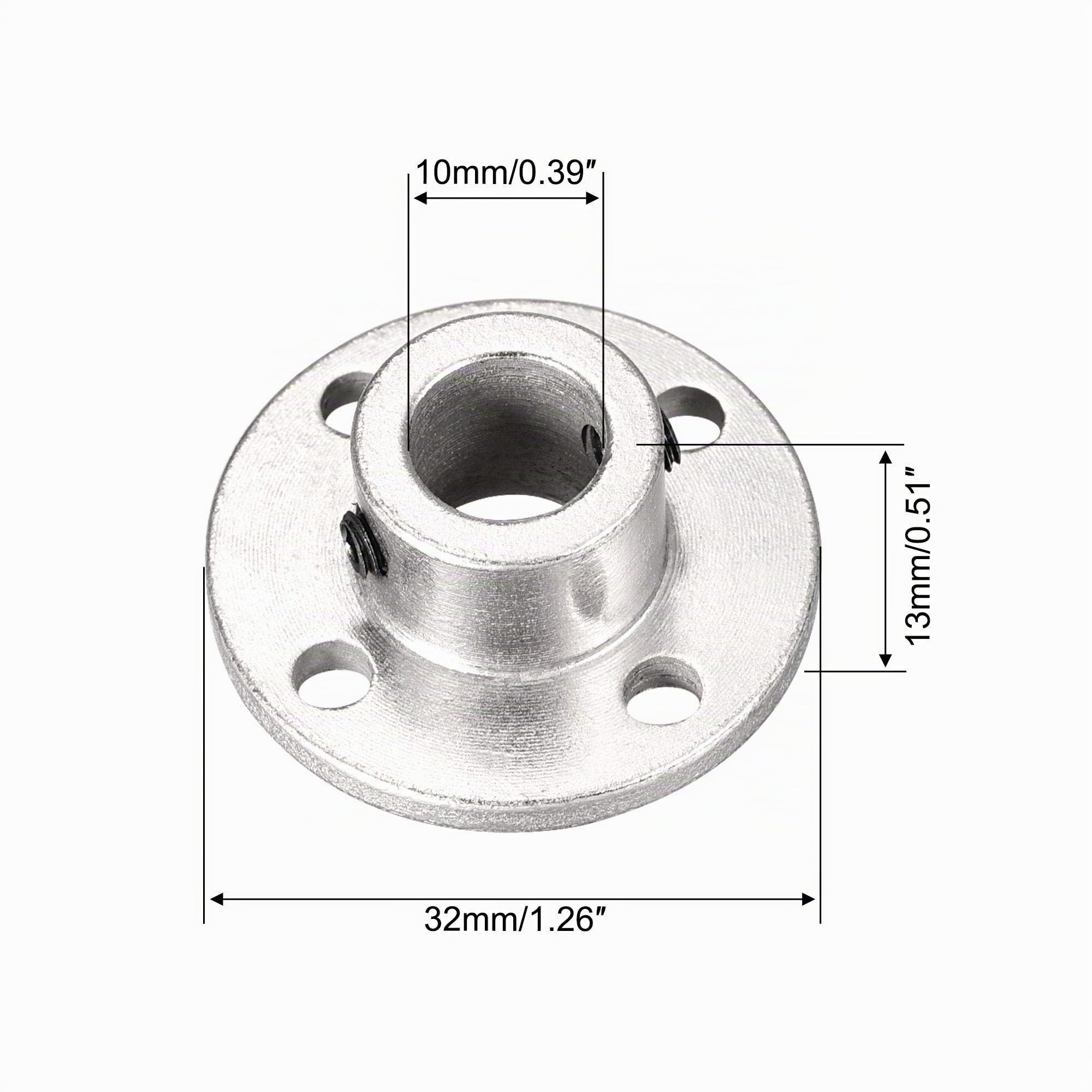 sourcing map 10mm Interne Diamètre H13*D16 Coupleur Axe Bride Rigide Accouplement Arbre Guide Moteur Couplage Connecteur pour Bricolage Pièces 4Pcs