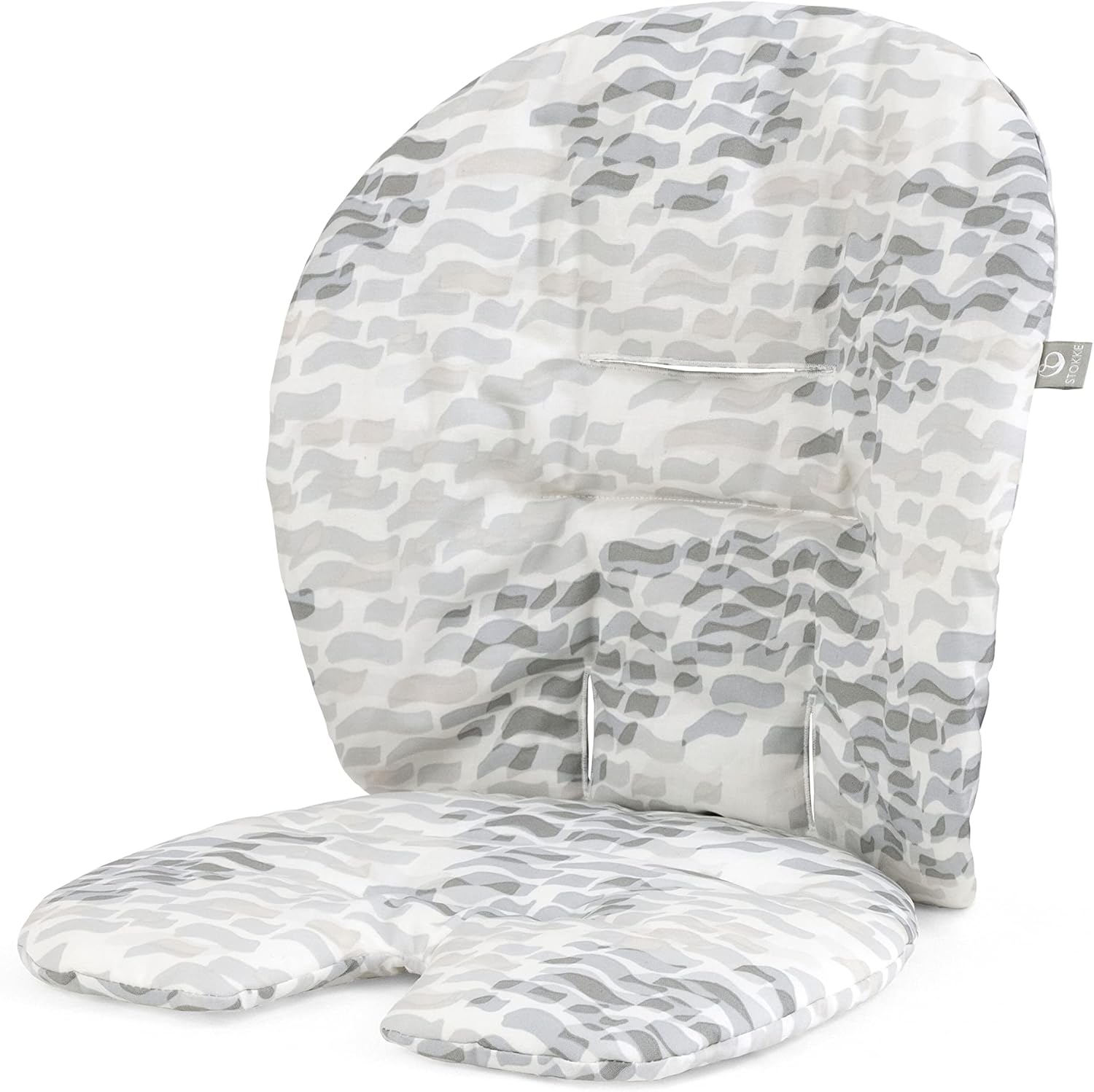 Stokke Steps Baby Set Cushion, Waves Grey, Comfortable Accessory for Steps Baby Set, Soft, Easy-to-Clean
