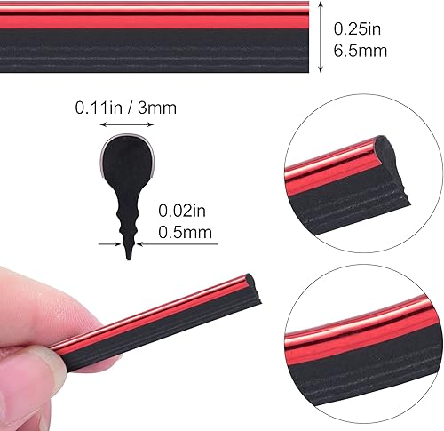 Miniatura 2 de OIIKI Tiras de moldura para interior de automóvil de 49 pies  49.2 ft, accesorios universales para interiores de automóvil, decoración de línea de