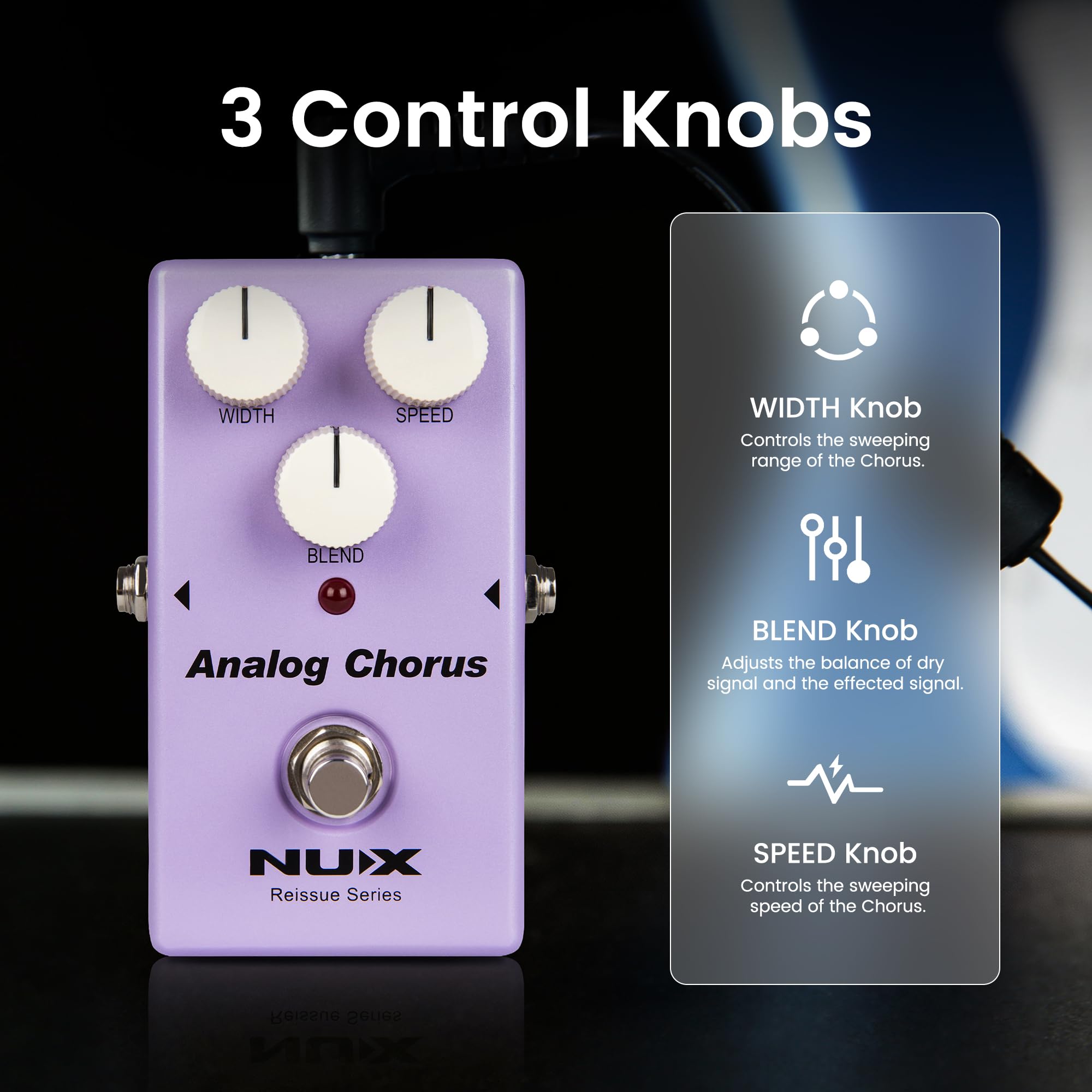 Amazon.com: NUX Analog Chorus Guitar Pedal, Vintage Analog Chorus