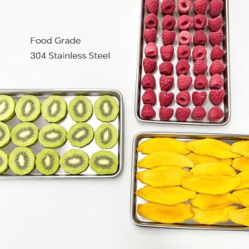Medium Trays for Harvest Right Freeze Dryer, 304 Stainless Steel Trays for Harvest Right Freeze Dryer Machine, for Harvest Right Freeze Dryer Accessories M (Medium 2Pack)