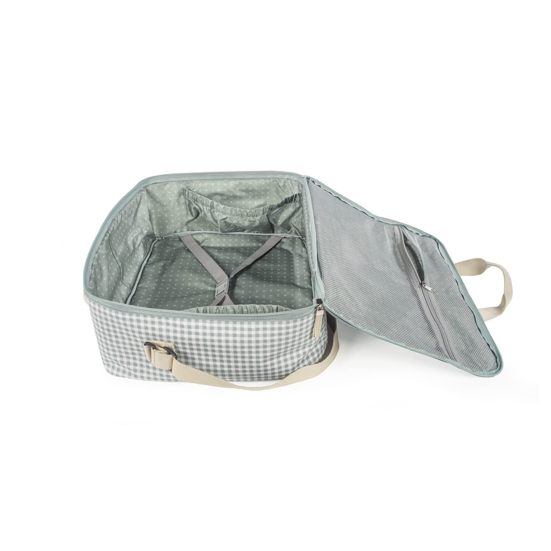Valigia cestino bambino I Love Vichy Walking Mum
